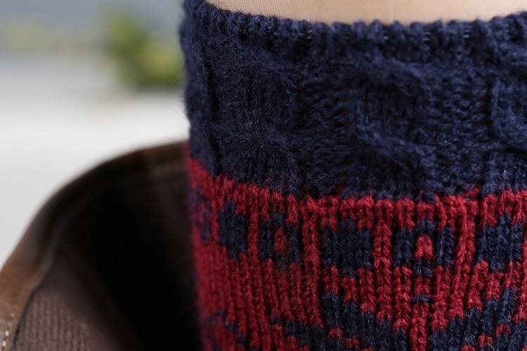 Christmas Knit Boot Cuffs Thermal Wool Knitted Snowflake Ladies Leg Warmer